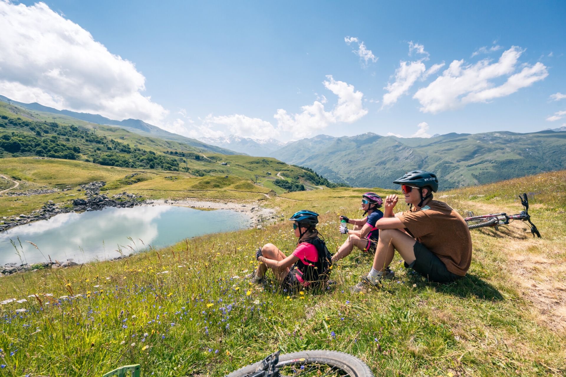 Eté balade VTT bord du lac