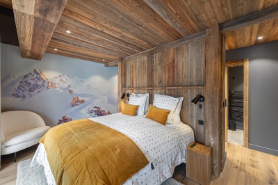 Interieur chalet decoration design chambre