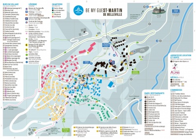 Plan station Saint Martin de Belleville
