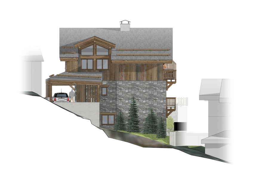 Chalet La Cime Noire Demi-chalet de standing au cœur du village - Photo N°4