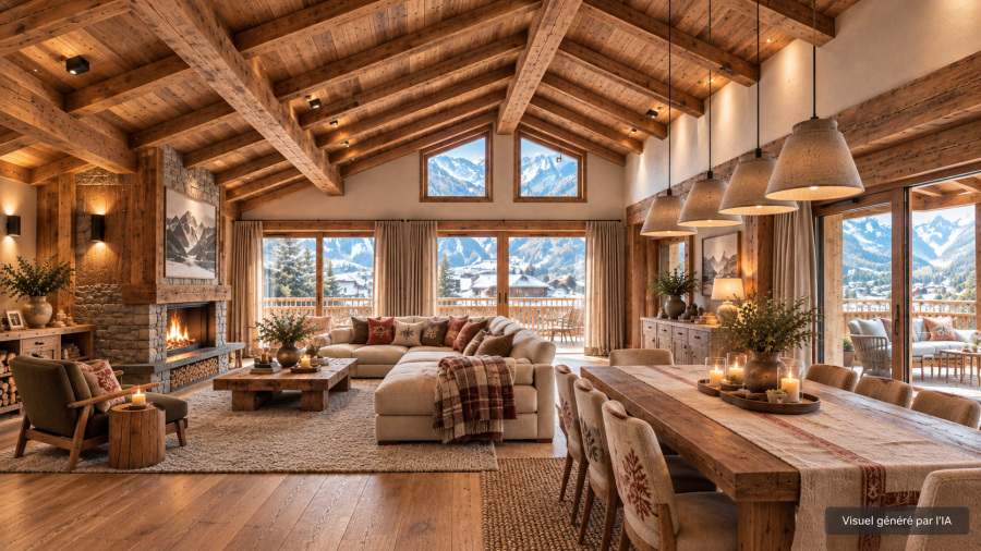 Chalet neuf au cœur de Saint-Martin-de-Belleville, à 50 m des pistes des 3 Vallées - Photo N°2