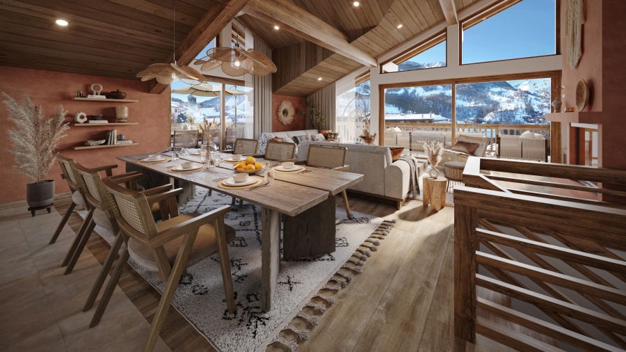 Chalet La Cime Noire Demi-chalet de standing au cœur du village - Photo N°2