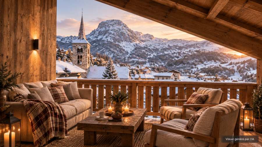 Chalet neuf au cœur de Saint-Martin-de-Belleville, à 50 m des pistes des 3 Vallées