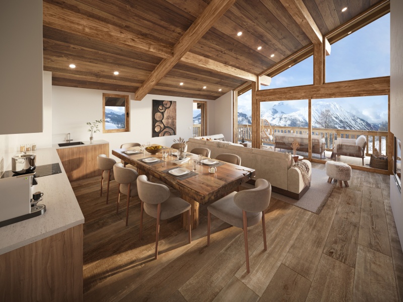 Les Chalets Alpins - Appartement 3 pièces - Photo N°4